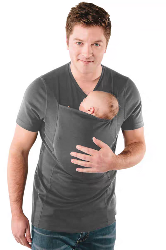 "Versatile Comfort: Dad's Multi-Functional Round Neck Short-Sleeved Casual T-Shirt"